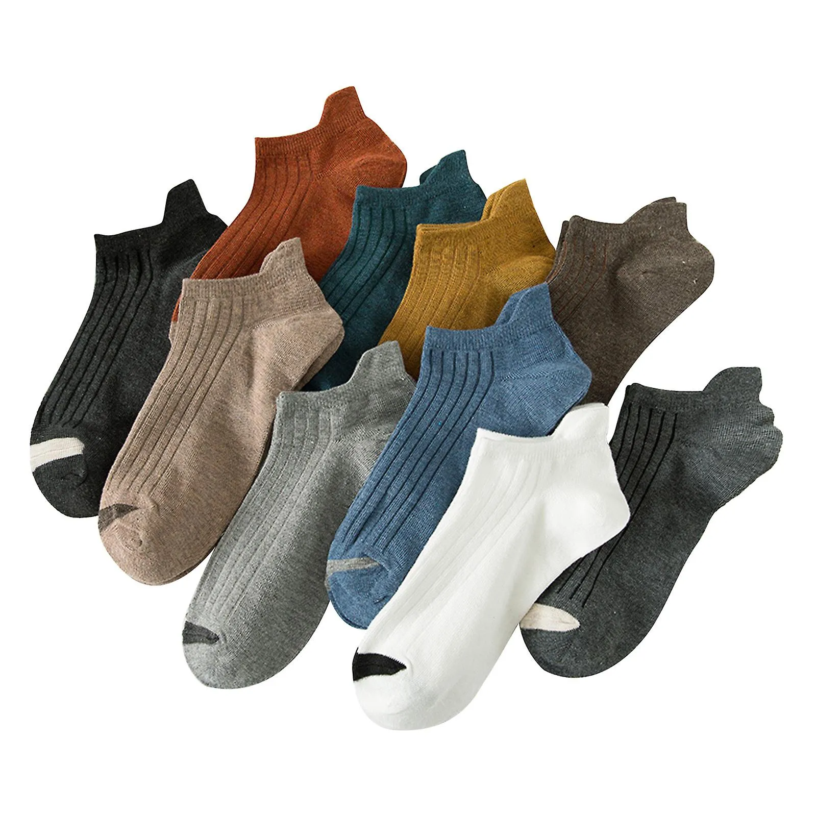 5 Pairs Short Sports Socks For Men Sweat Breathable Short Socks For Climbing Hiking