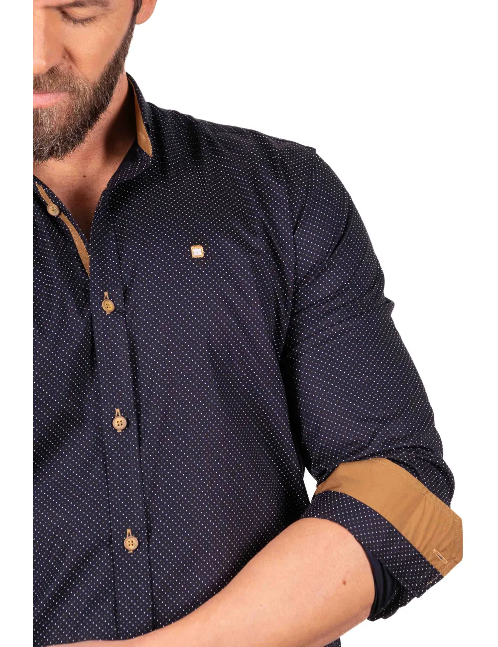 532 CAMISA MICRO TOPITOS DOS COLORES