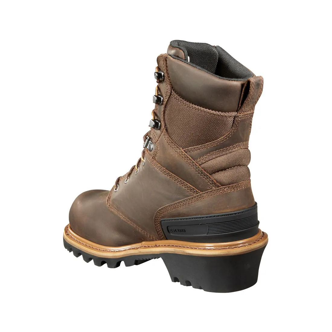 8" Waterproof Insulated Climbing Logger Composite Toe Work Boot Brown