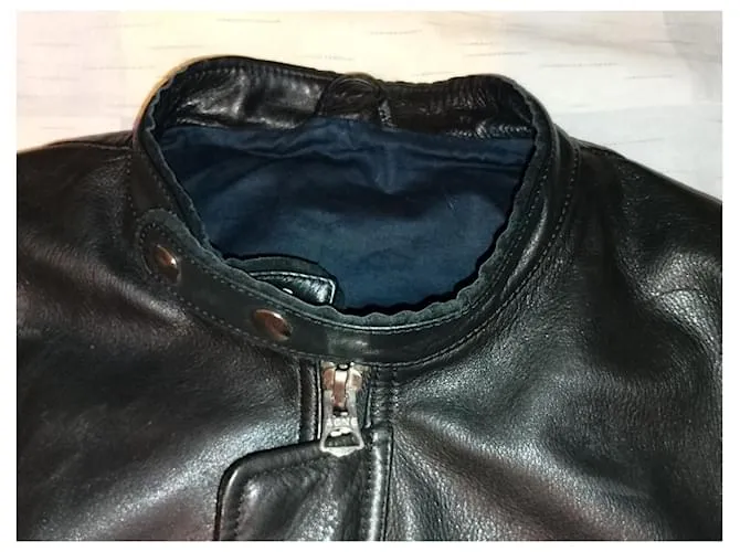 ACNE STUDIOS NEIL TAPED BLACK LEATHER BIKER JACKET SS14ACNE STUDIOS NEIL TAPED CHAQUETA DE CUERO NEGRA DE MONTAR SS14 NEGRO 