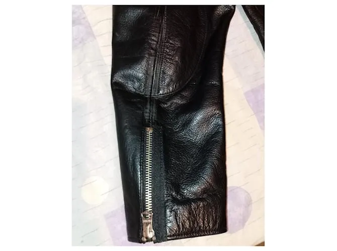ACNE STUDIOS NEIL TAPED BLACK LEATHER BIKER JACKET SS14ACNE STUDIOS NEIL TAPED CHAQUETA DE CUERO NEGRA DE MONTAR SS14 NEGRO 