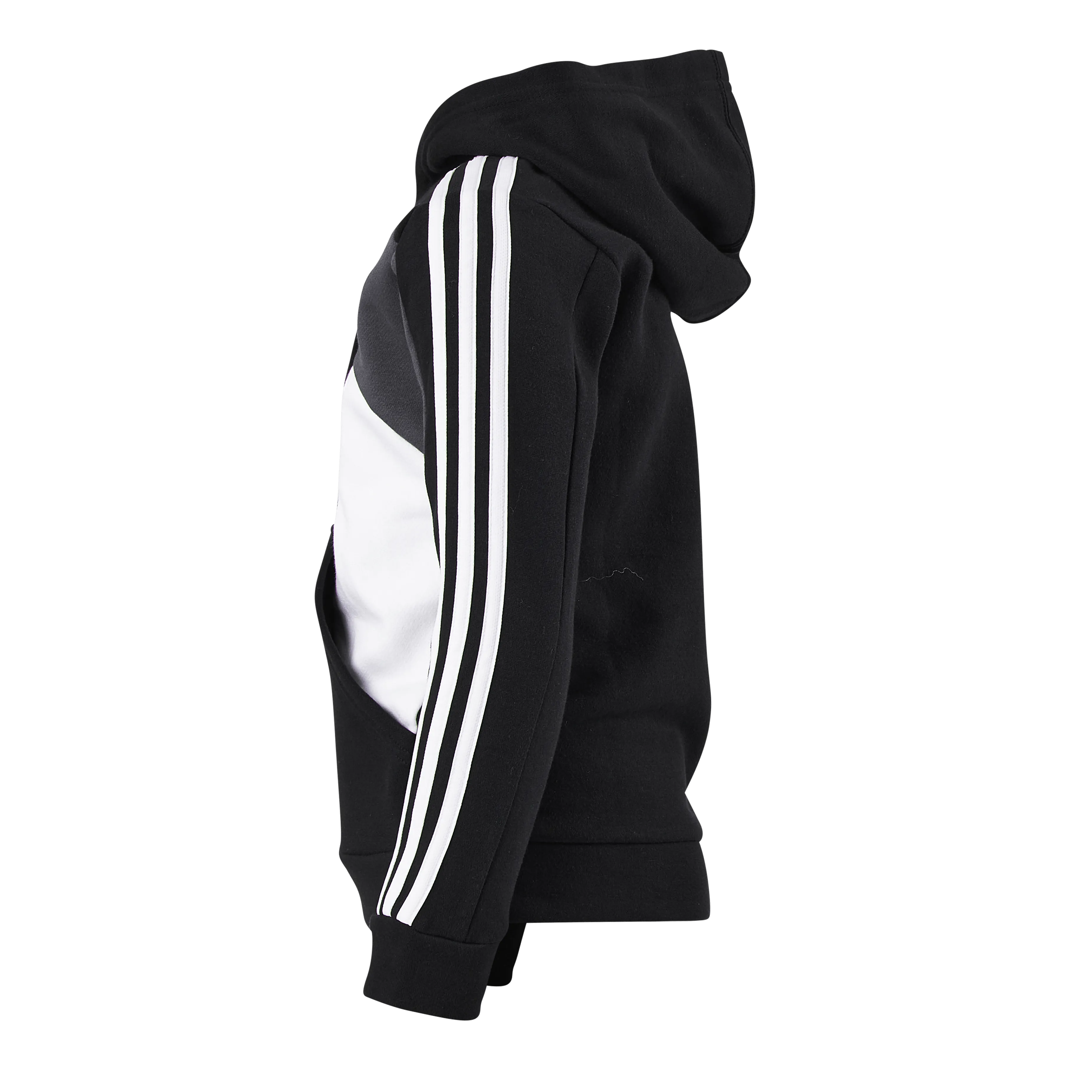 ADIDAS COLORBLOCK 3STRIPES HOODIE BLACK