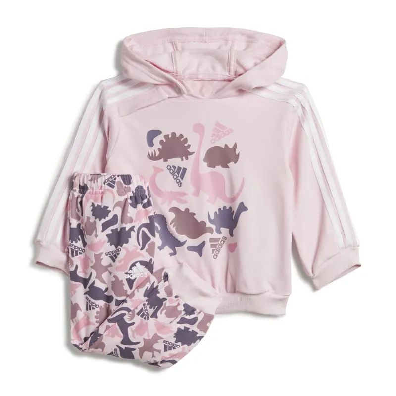 Adidas Infants Dino Camo AOP FT Jogger Set "Clear Pink"