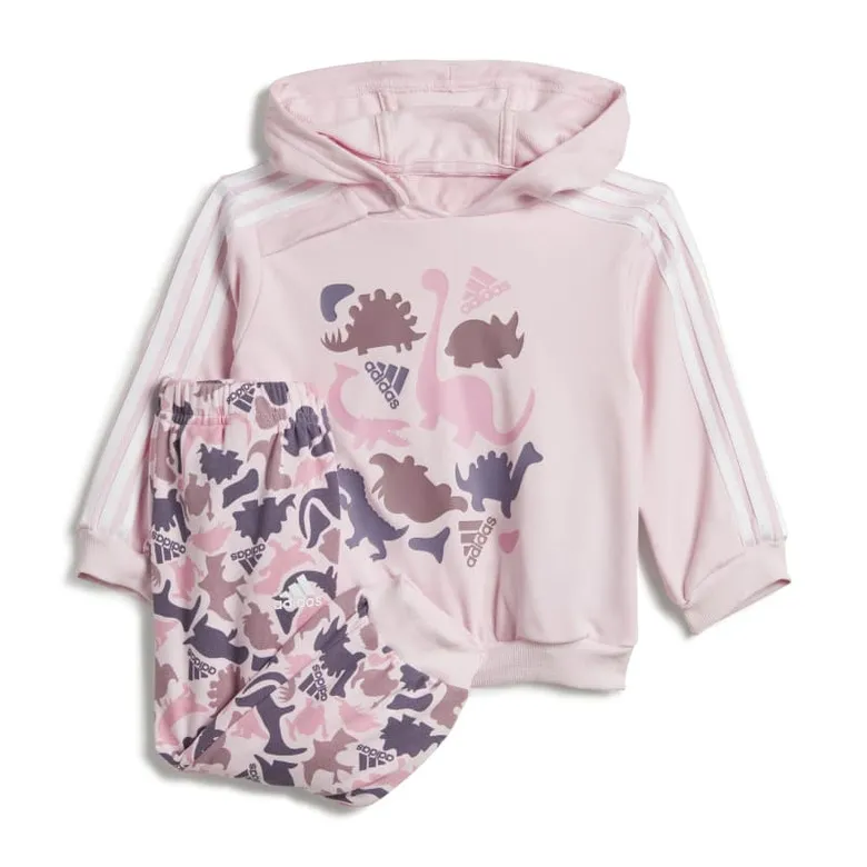 Adidas Infants Dino Camo AOP FT Jogger Set "Clear Pink"