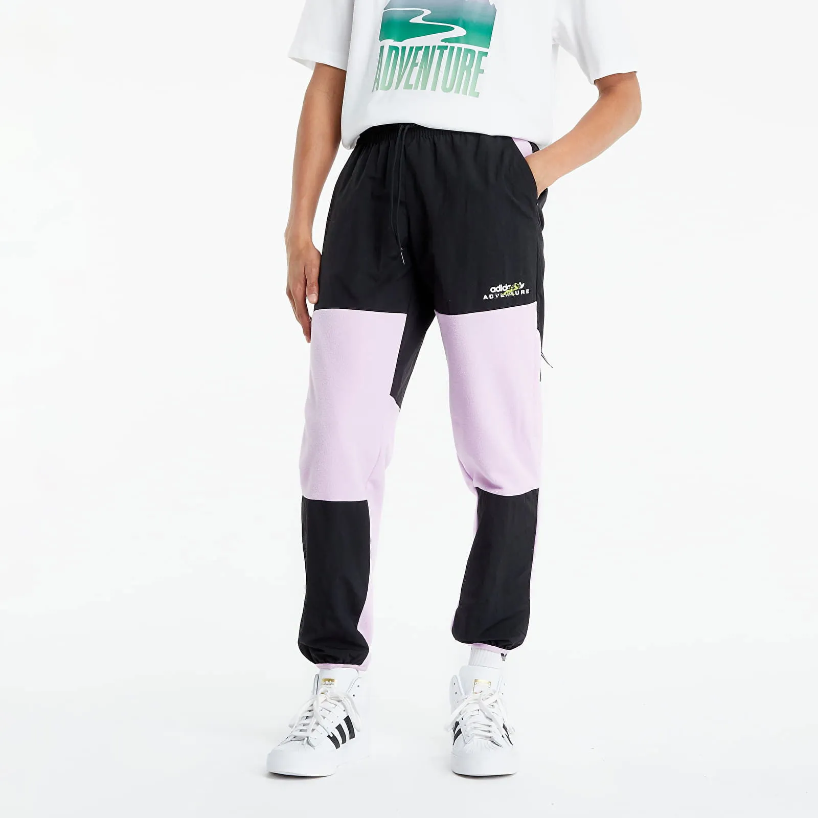 adidas Originals Adventure Polar Fleece Colorblock Sweat Pants