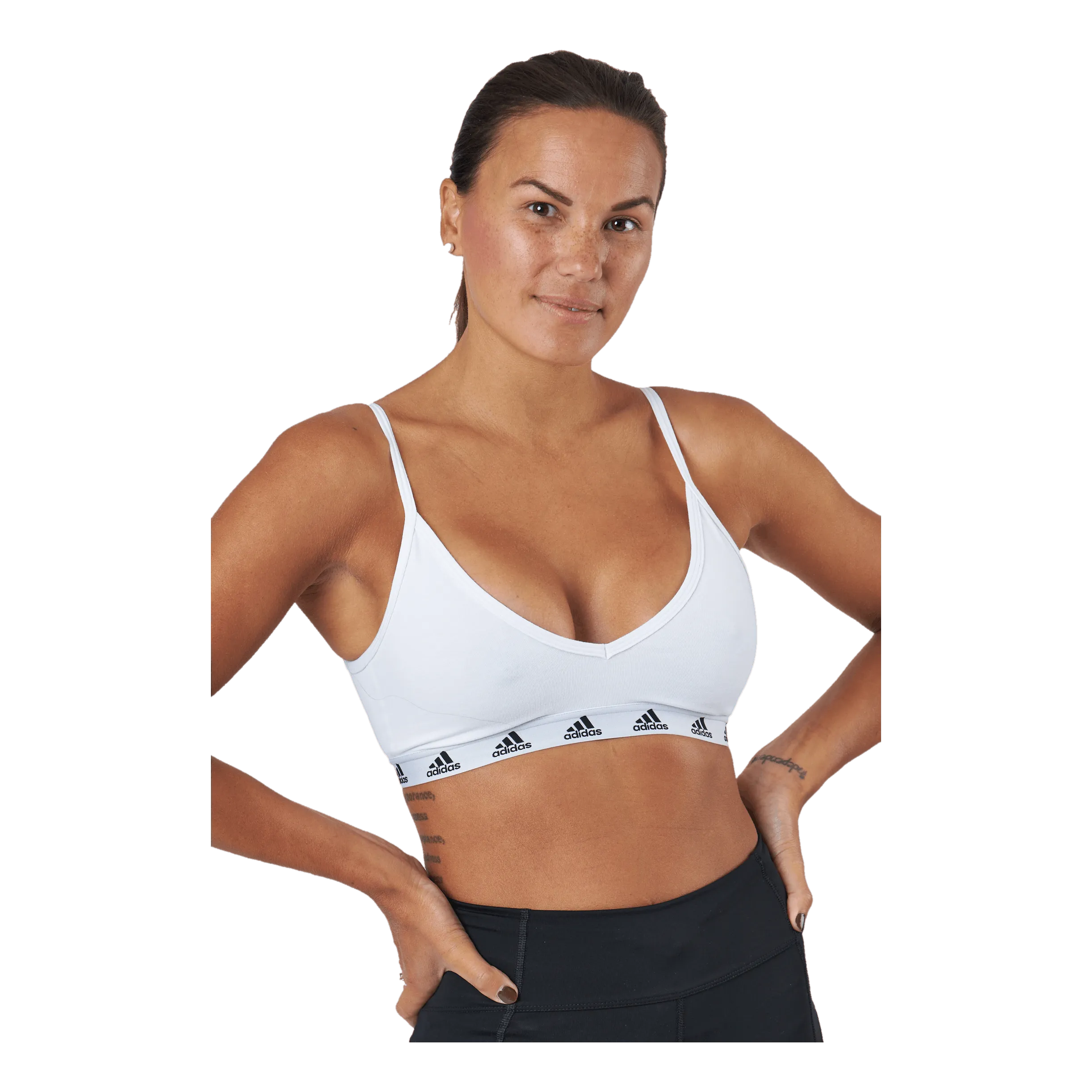 Adidas Pureb Ls Bra White/black