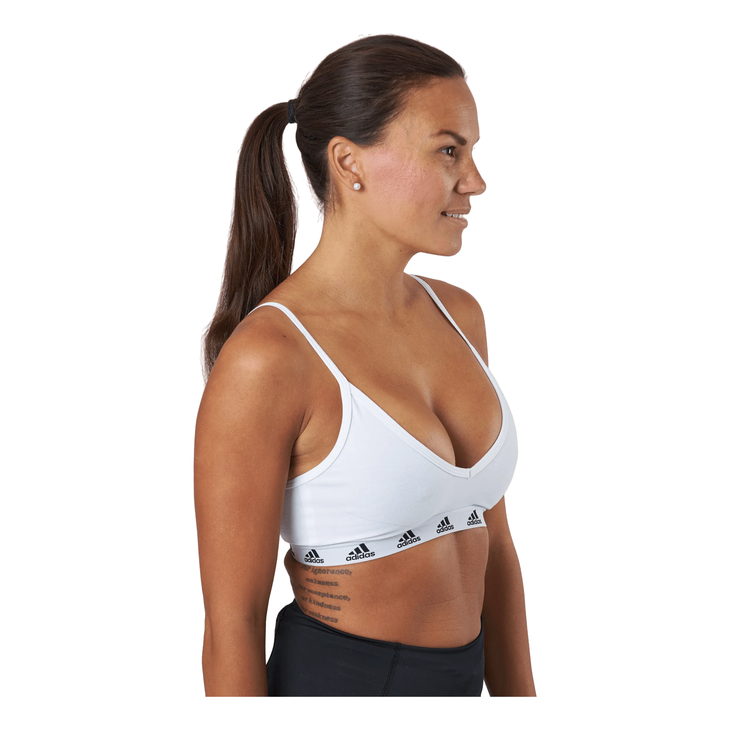 Adidas Pureb Ls Bra White/black
