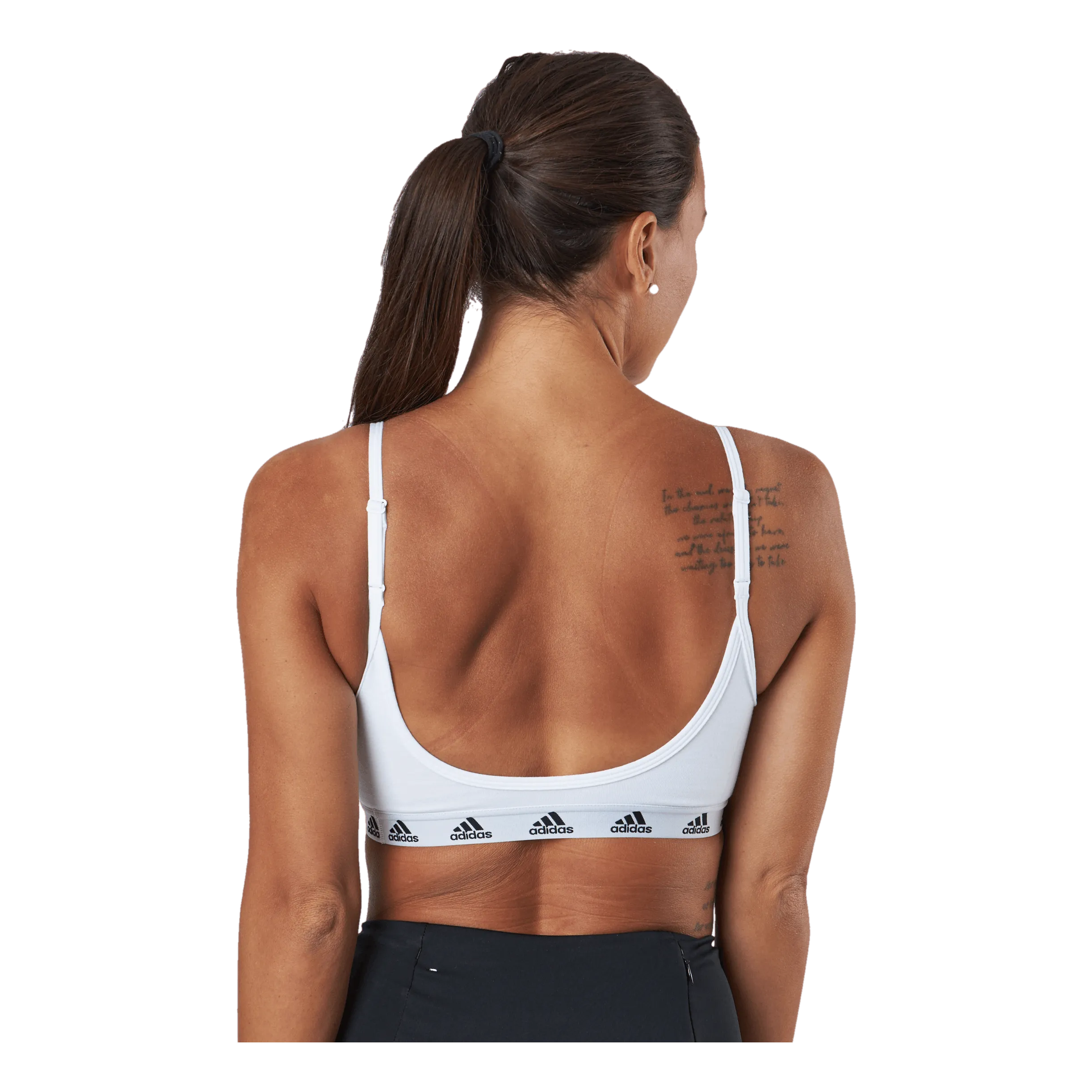 Adidas Pureb Ls Bra White/black