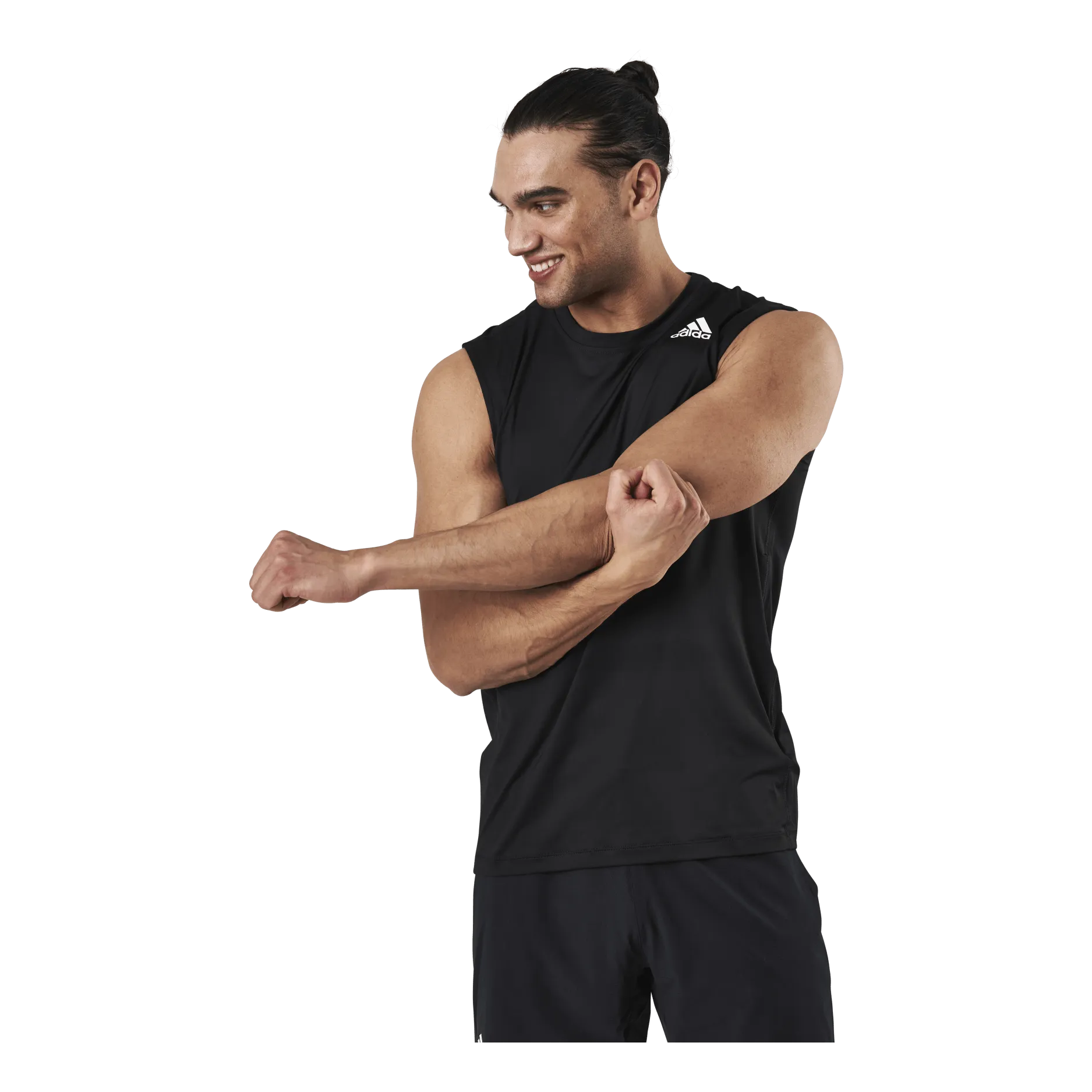 Adidas Techfit Sleeveless Fitted Top Black