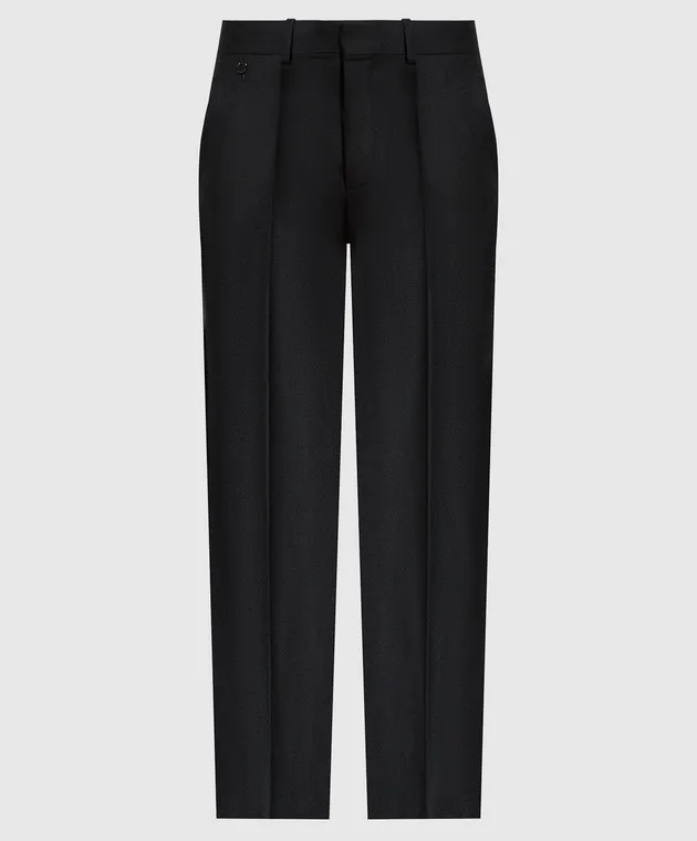 Agnona Black pants made of wool and cashmere
