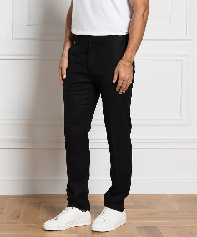 Agnona Black pants made of wool and cashmere