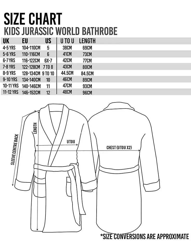 Albornoz verde de camuflaje para niños de Jurassic World Impresión del logotipo de camuflaje