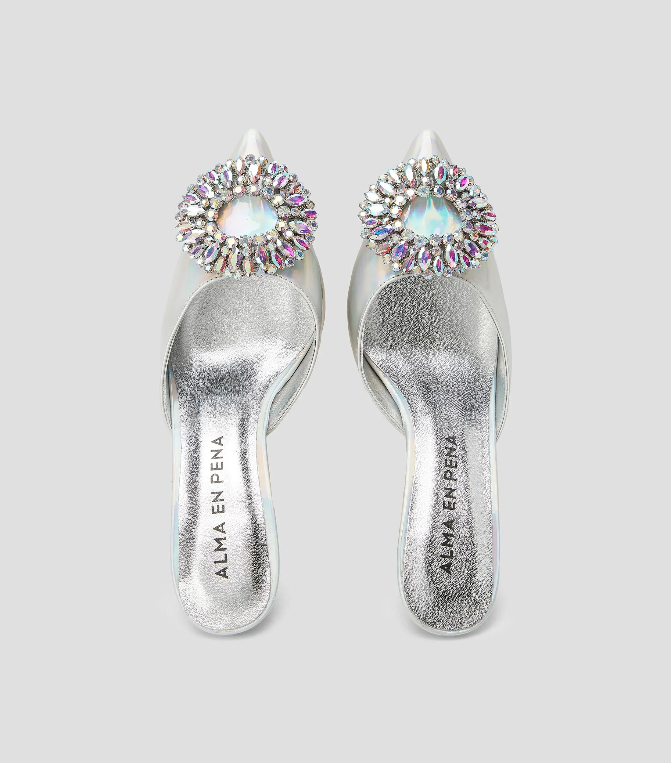 Alma en Pena Zapatillas Slip on con tacón alto Mujer