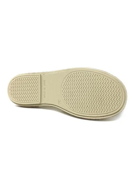 alpargata beige con lazo