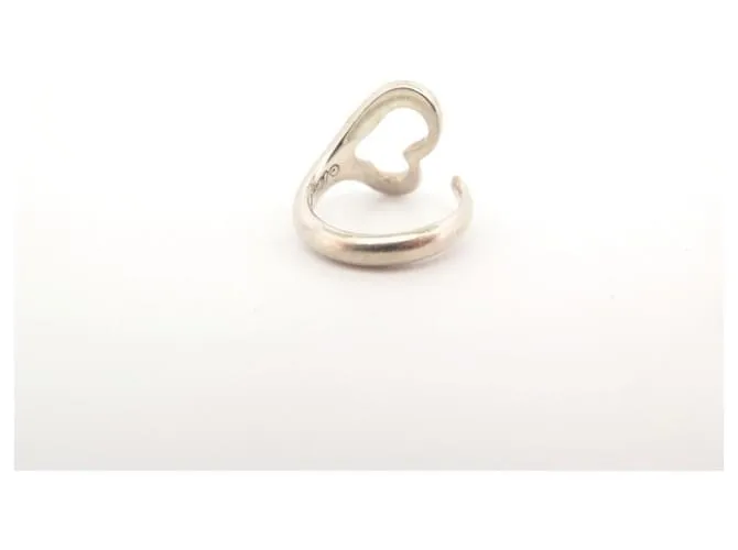 Anillo Tiffany & Co Open Heart PM de Elsa Peretti T46 Plata 925 Caja 