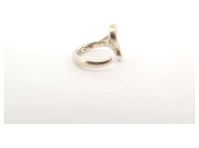 Anillo Tiffany & Co Open Heart PM de Elsa Peretti T46 Plata 925 Caja 