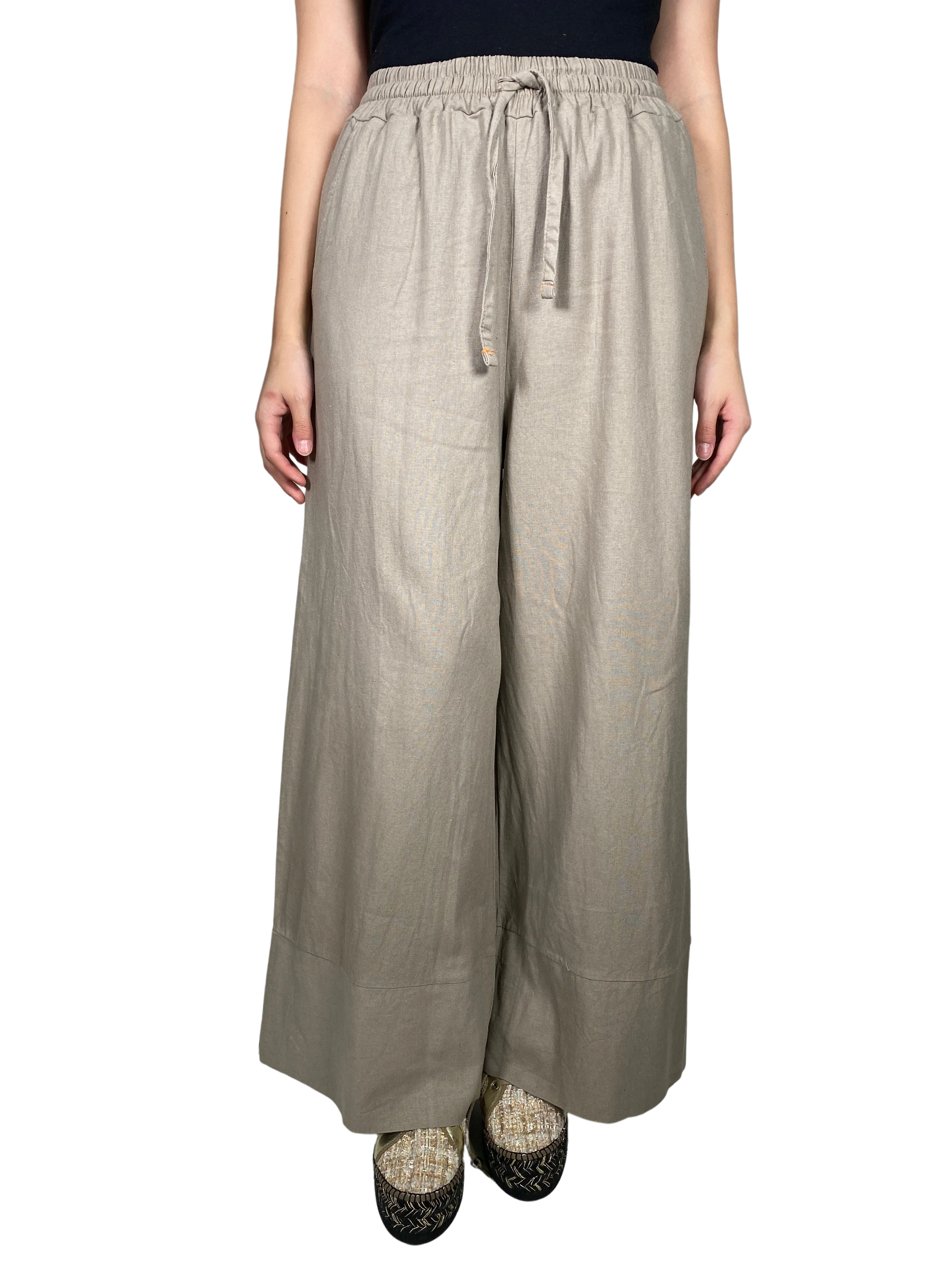 ANONIMAS Pantalón Palazzo Café