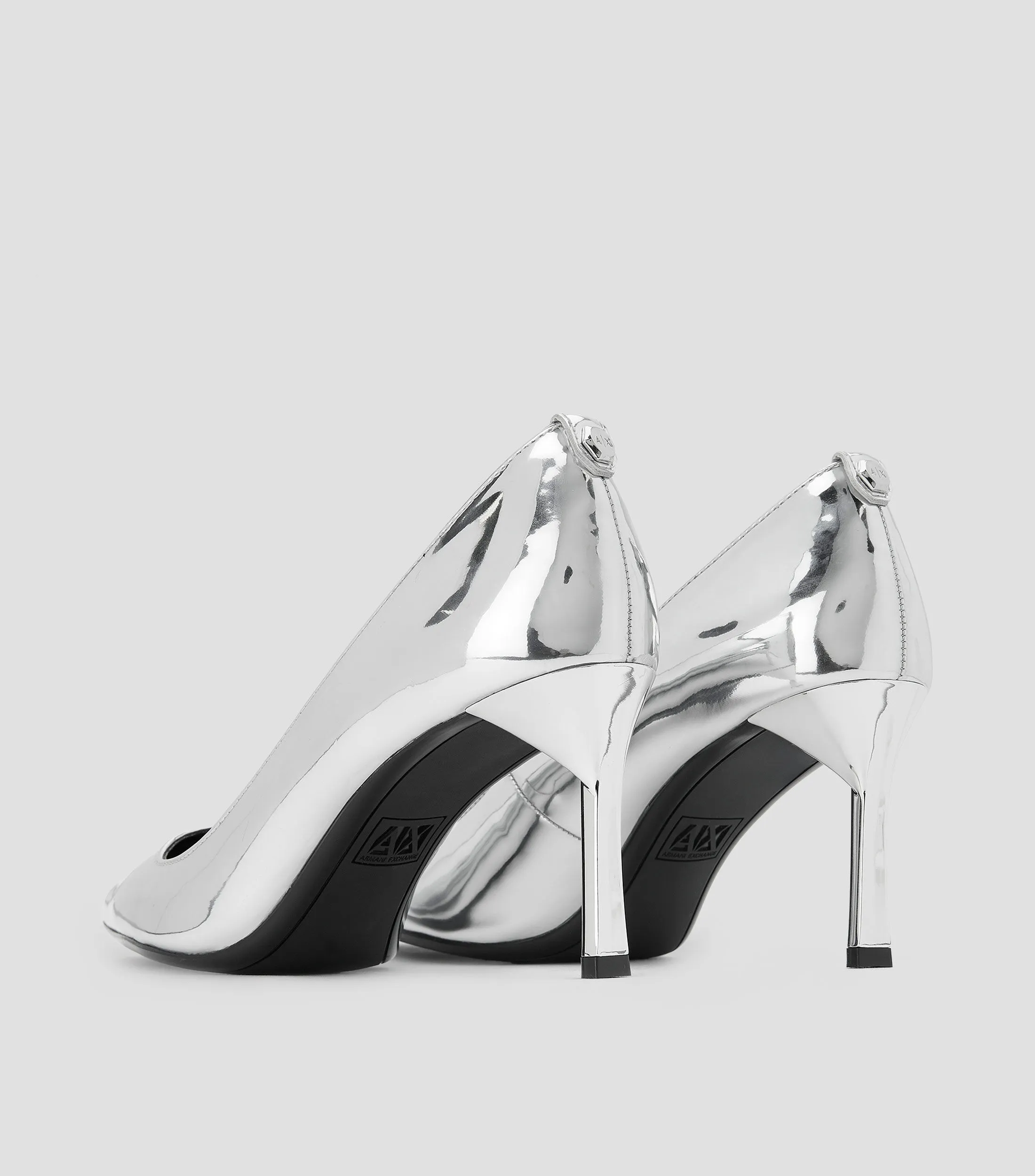 Armani Exchange Zapatillas con Tacón Medio Media Luna Mujer