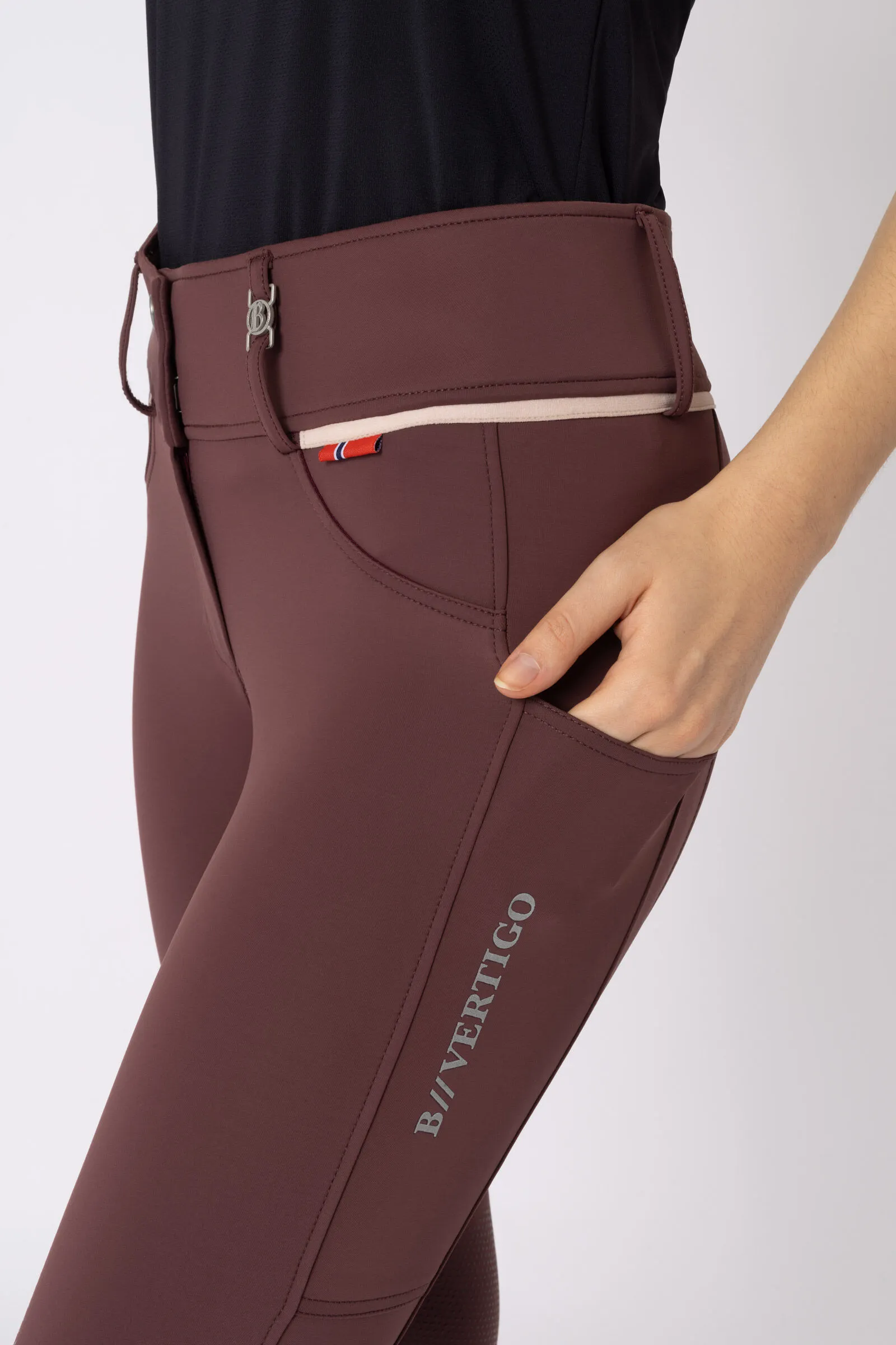 B Vertigo Pantalones de Montar con Agarre Completo para Mujer Elea
