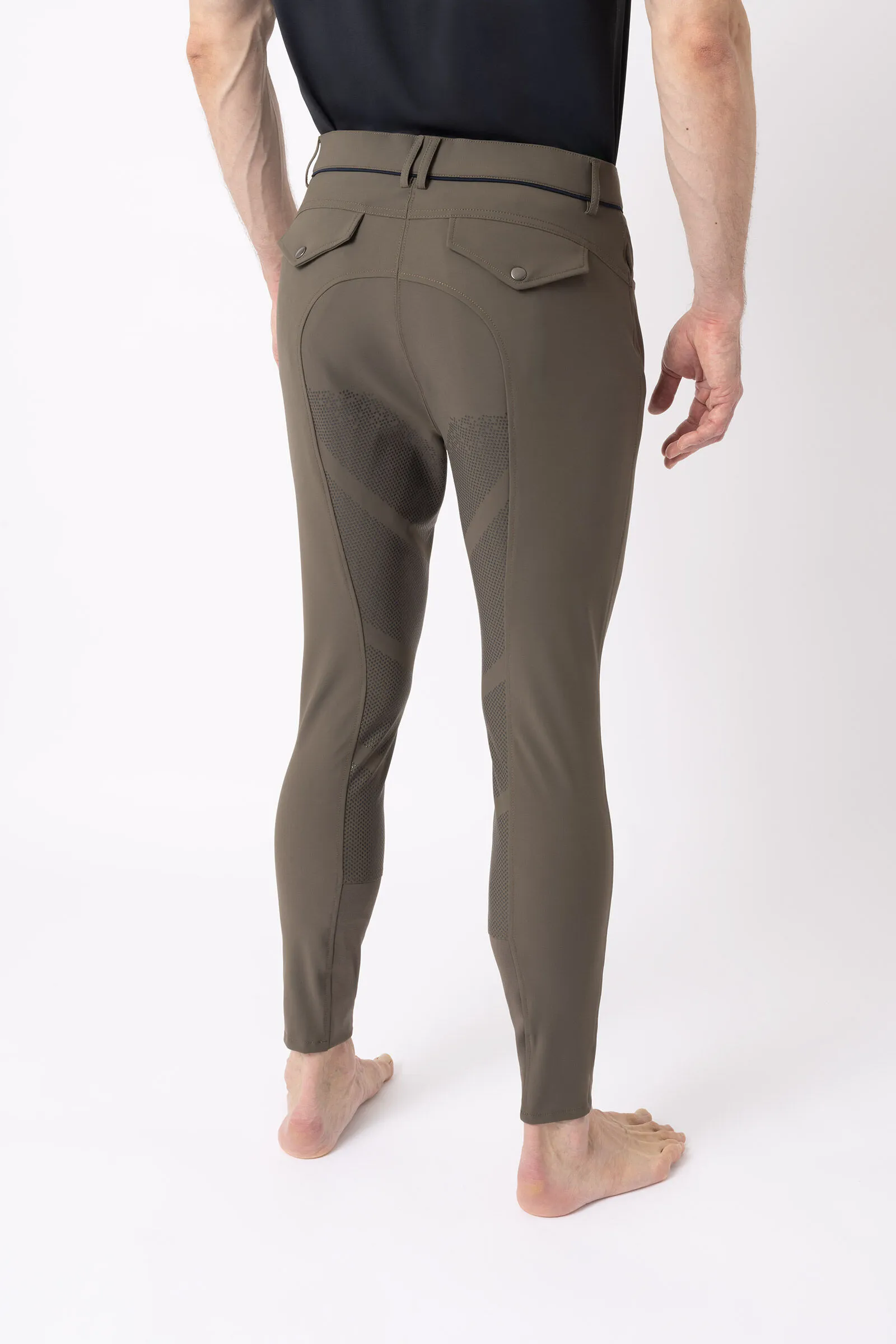 B Vertigo Pantalones de Montar con Asiento Completo para Hombre Damien