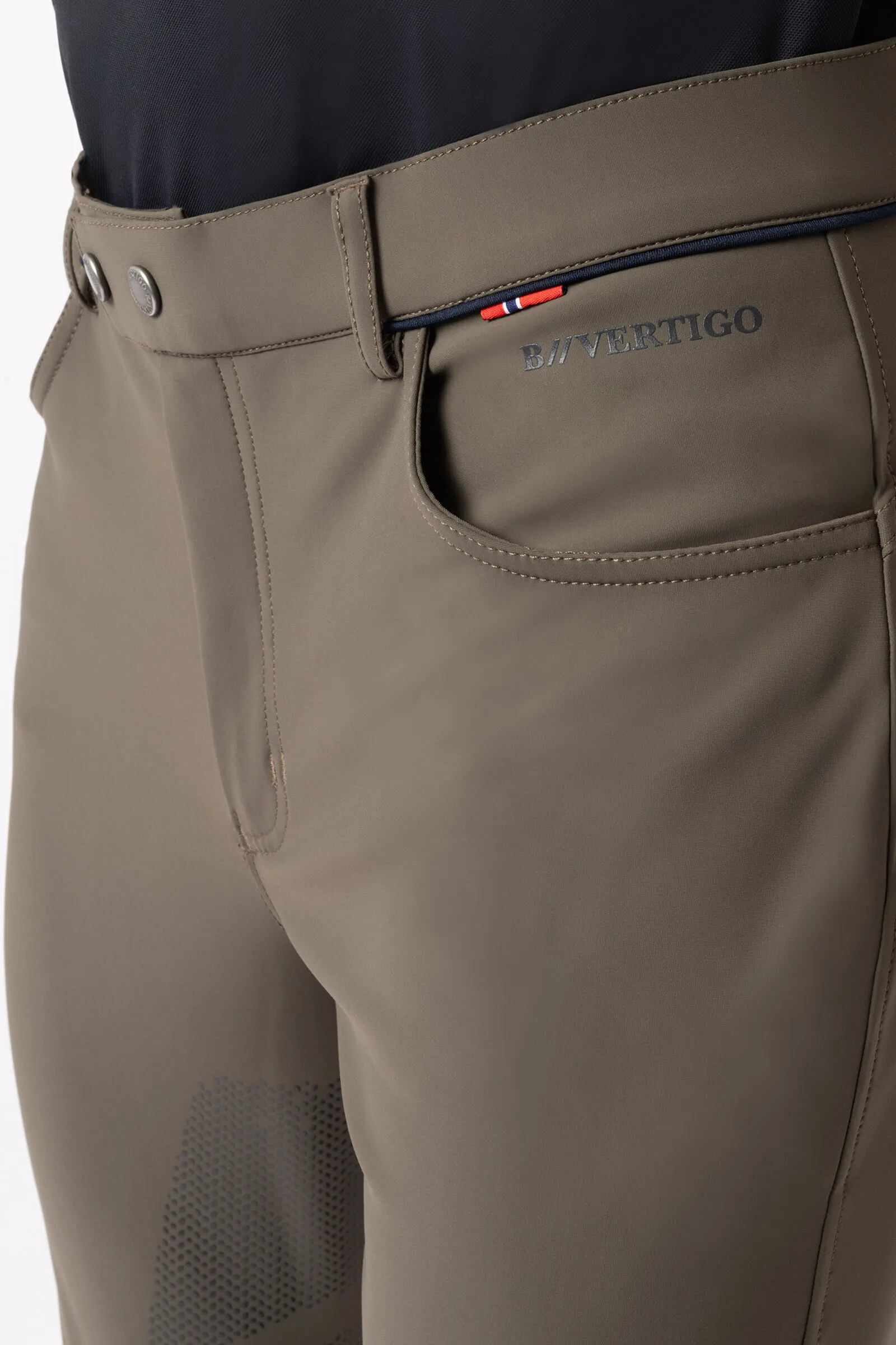 B Vertigo Pantalones de Montar con Asiento Completo para Hombre Damien