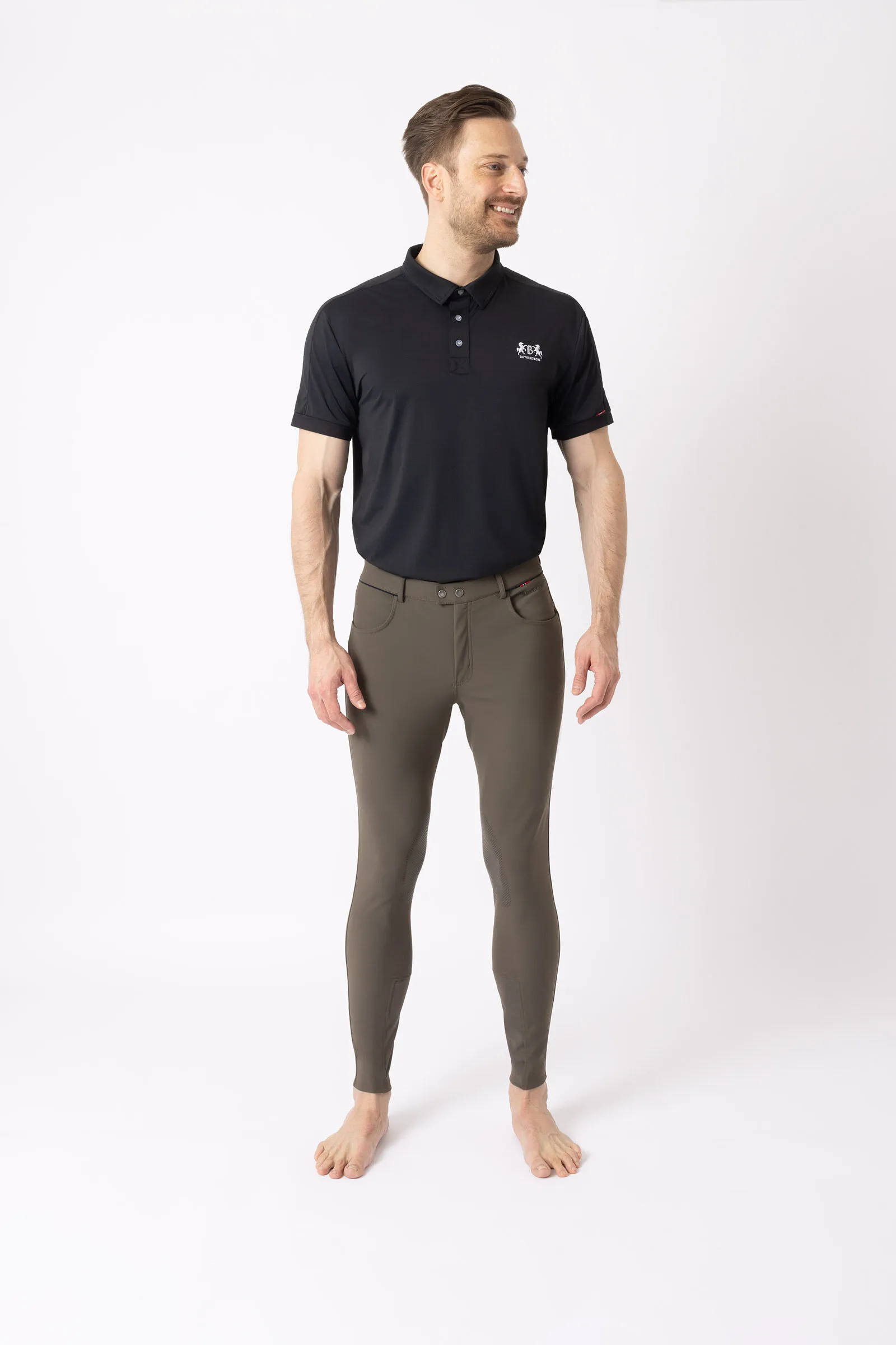 B Vertigo Pantalones de Montar con Refuerzo en Rodilla para Hombre Damien