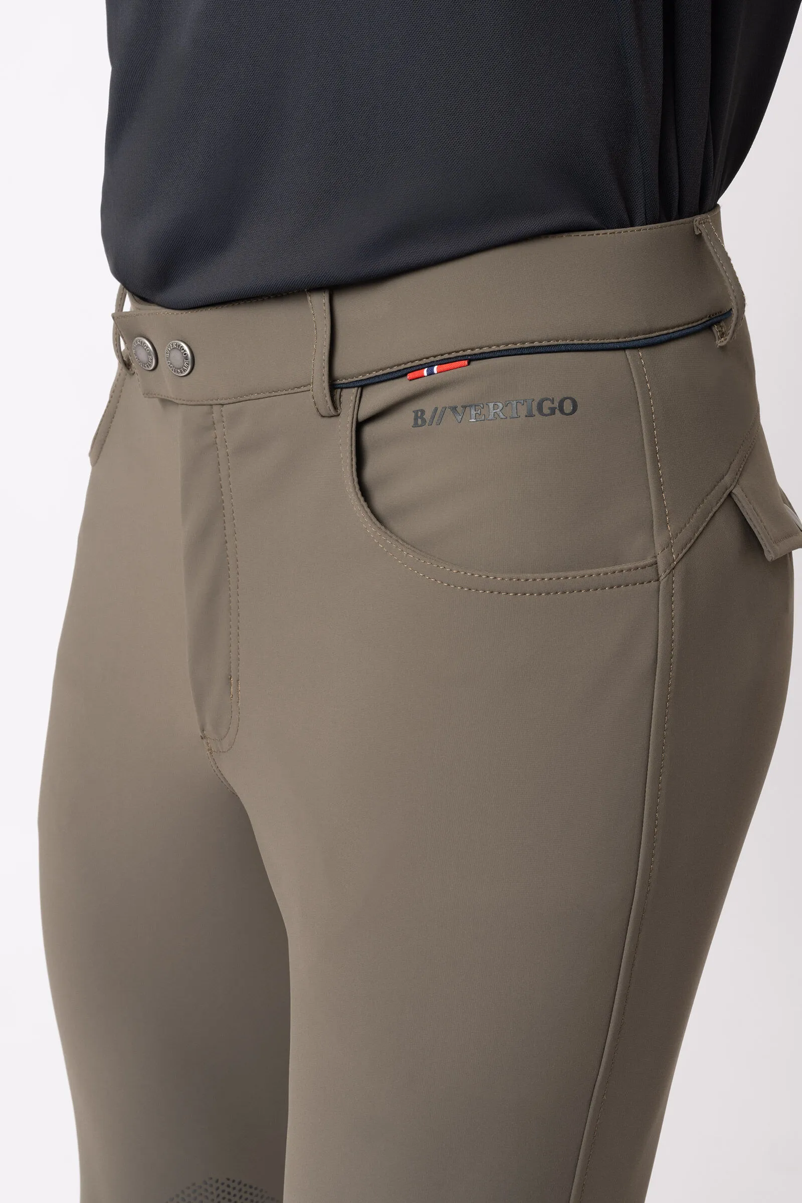 B Vertigo Pantalones de Montar con Refuerzo en Rodilla para Hombre Damien