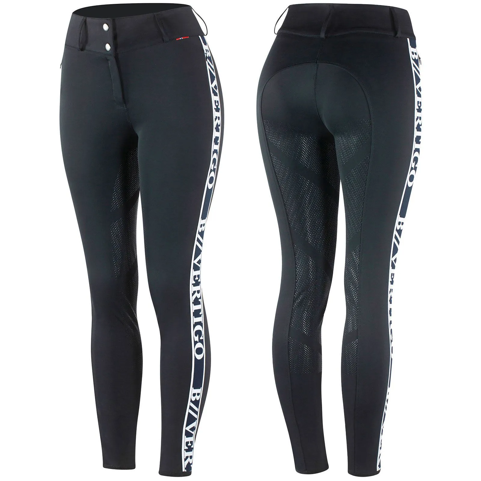 B Vertigo Pantalones de Montar Funcionales con Cintura Alta yAsiento Completo de Silicona para Mujer Horze Angelika