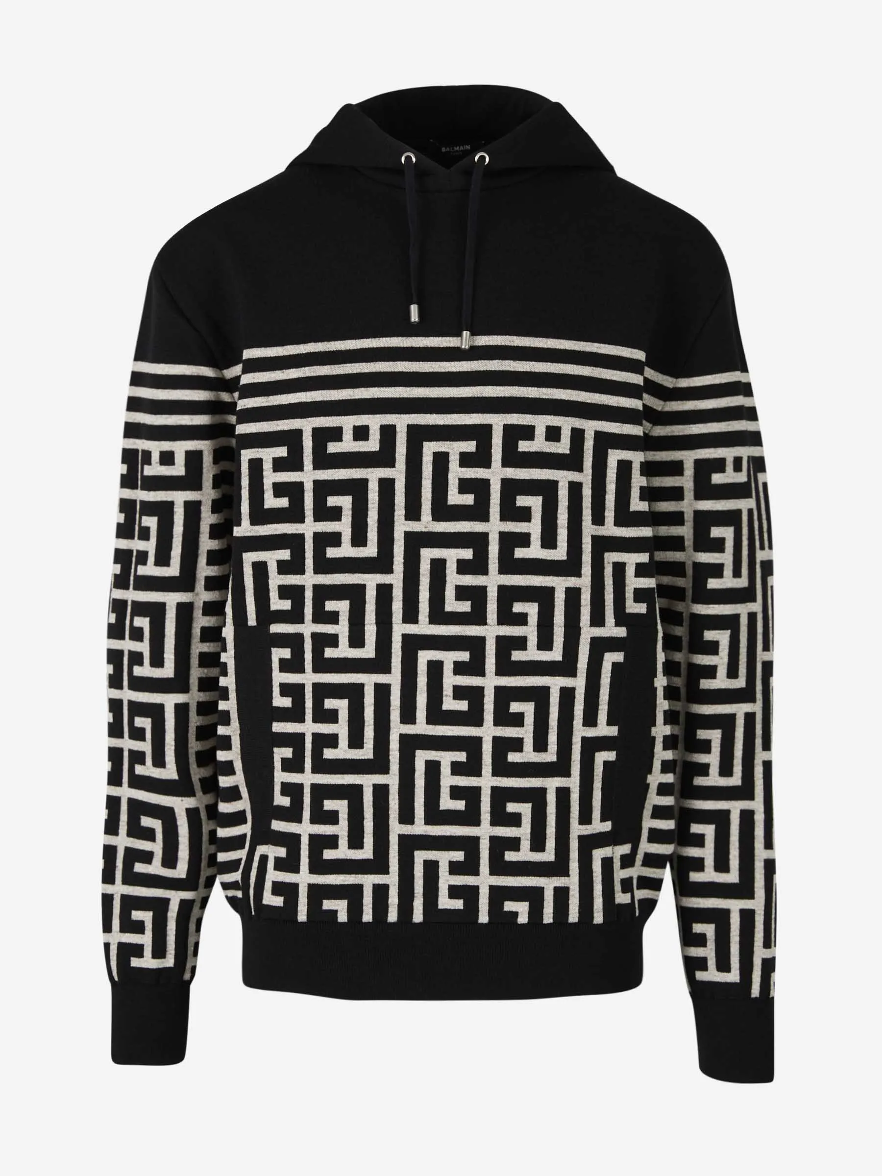 Balmain Sudadera Monograma Bicolor