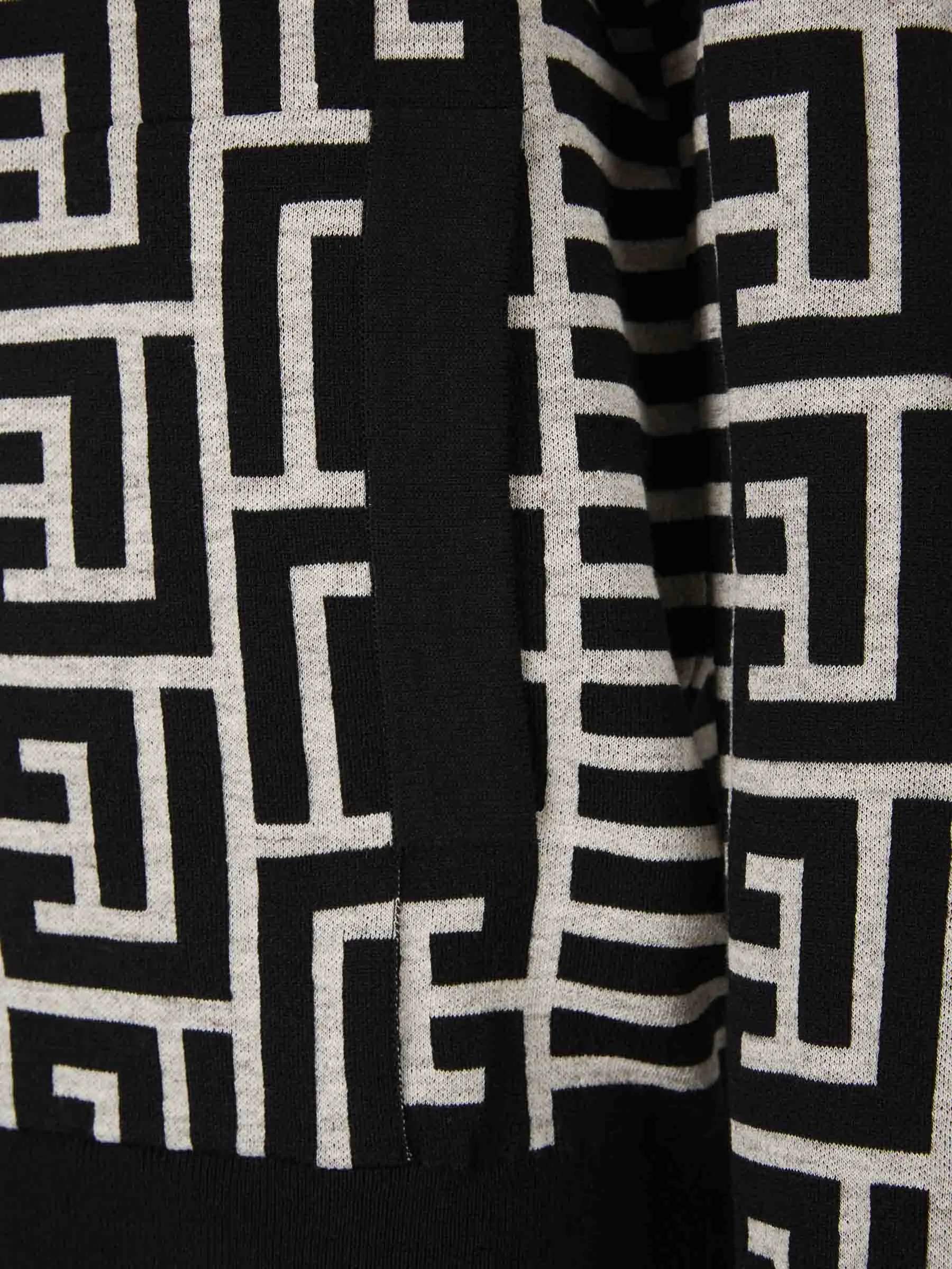 Balmain Sudadera Monograma Bicolor