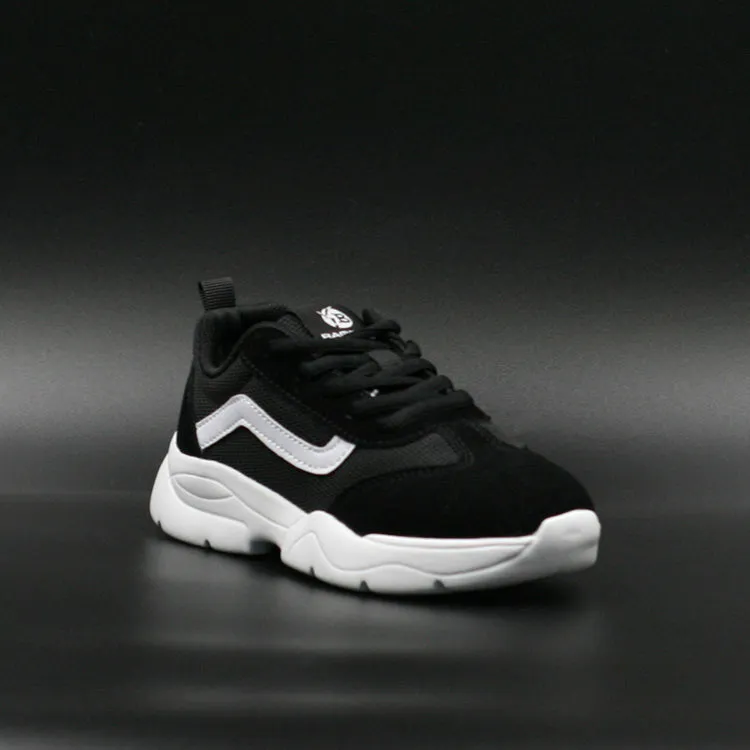 Bamboo Zapatillas C/Cordón Negro Blanco Nio Casual