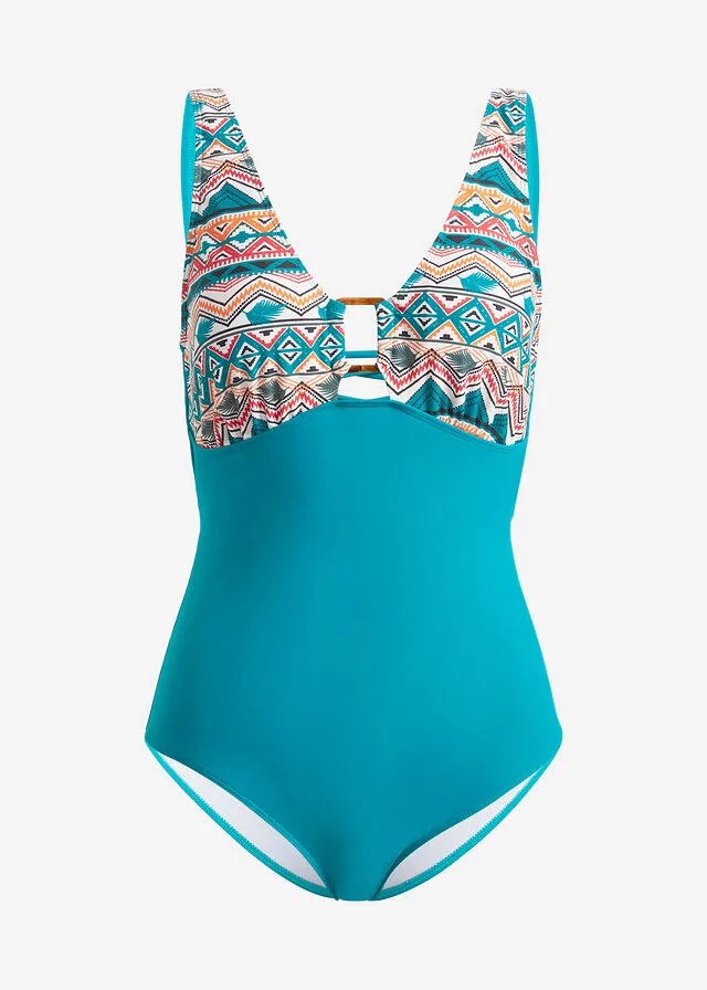 BAñADOR VERDE AZULADOVARIOS COLORES ESTAMPADO