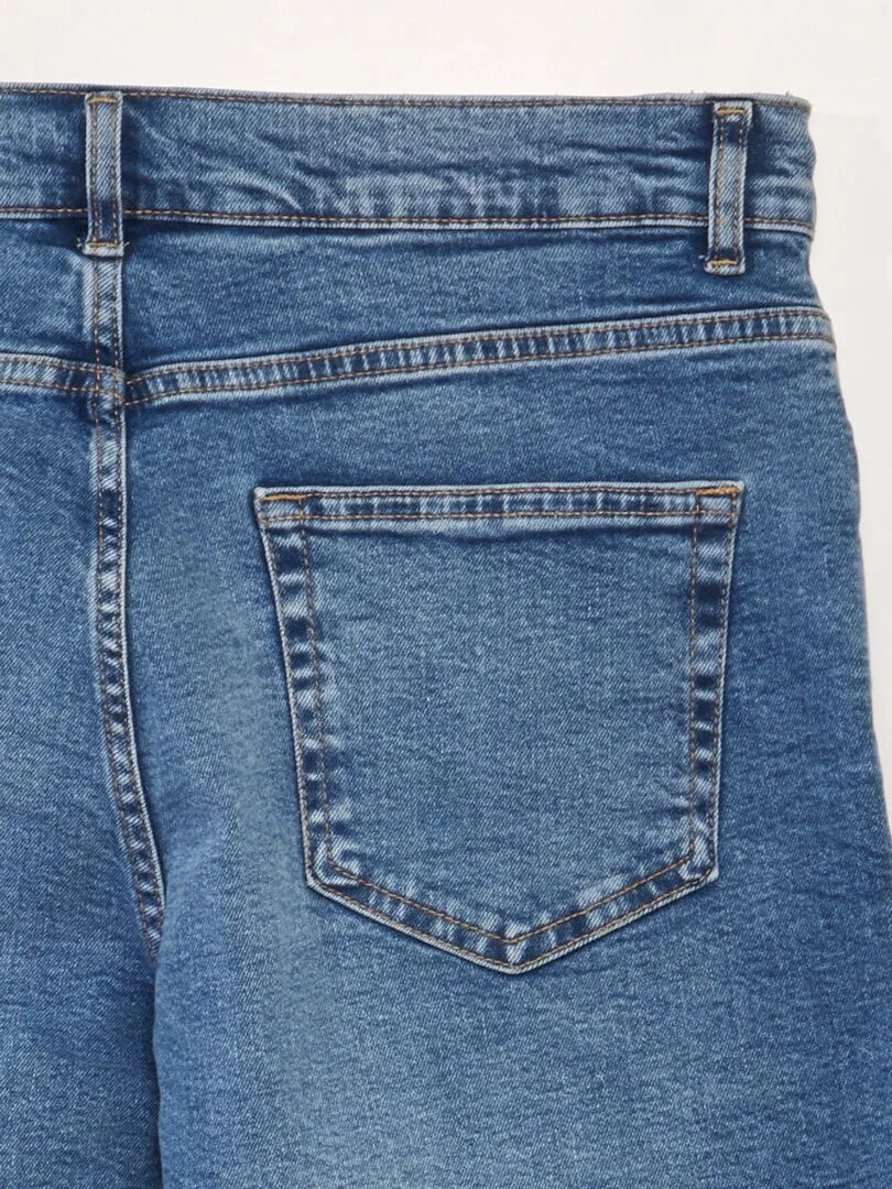 BERMUDAS VAQUERAS CON 5 BOLSILLOS  AZUL