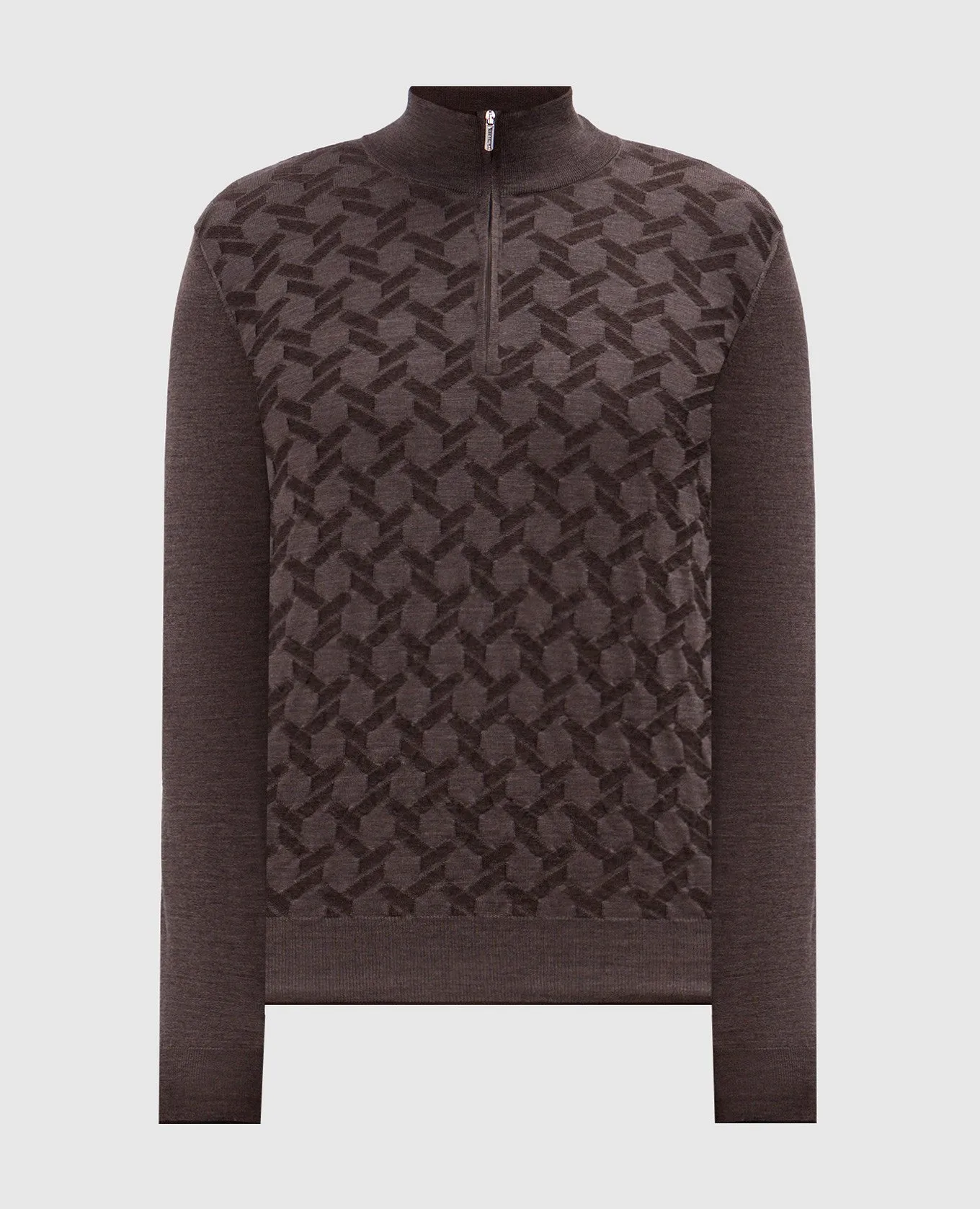 Bertolo Cashmere Brown wool and silk jumper