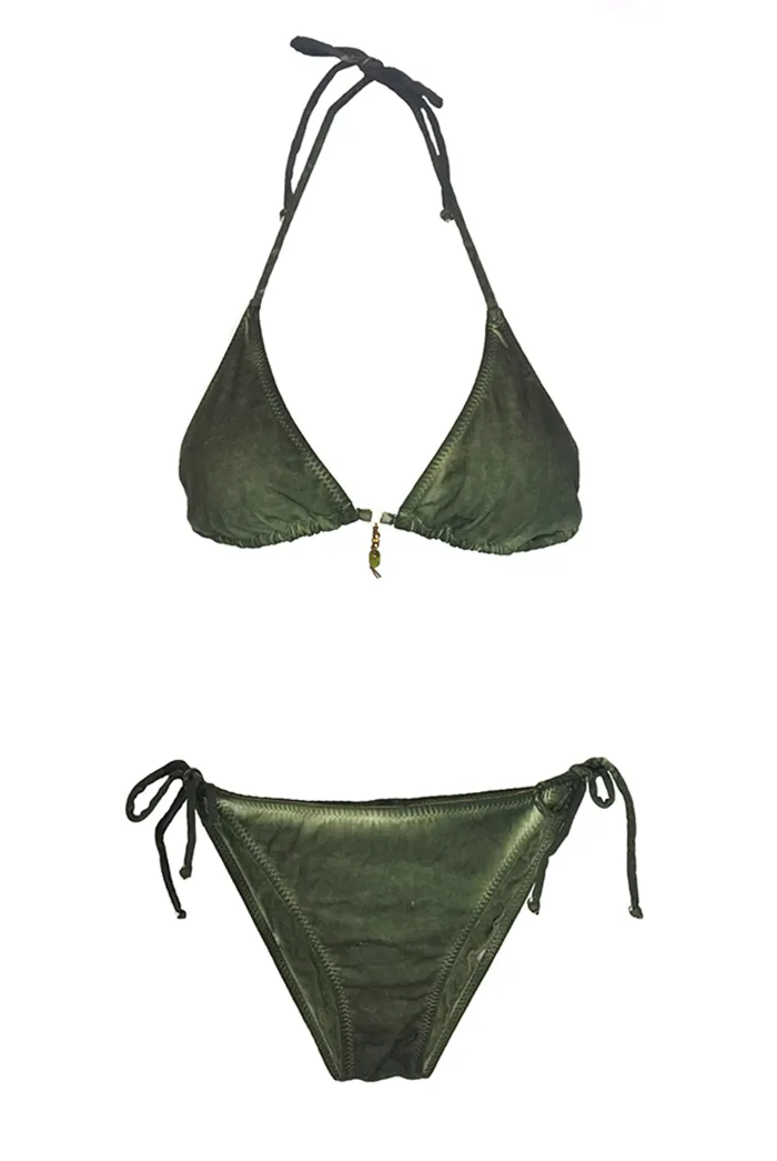 Bikini Algodón con Colgante