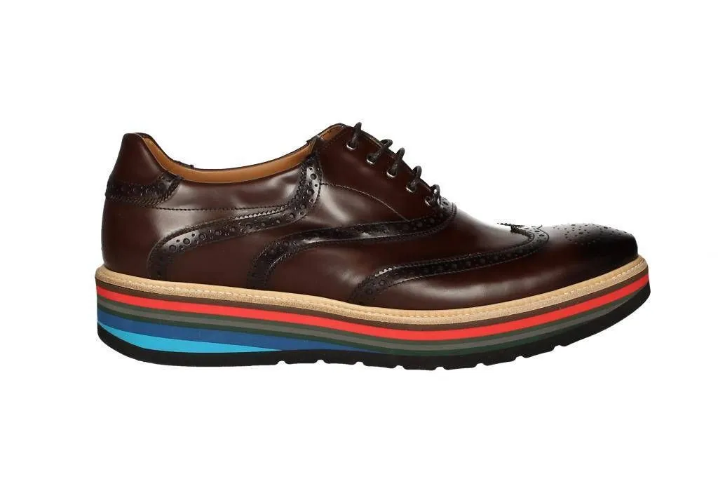 Blucher Piel Marron Pala Vega Piso Cu#a Colores