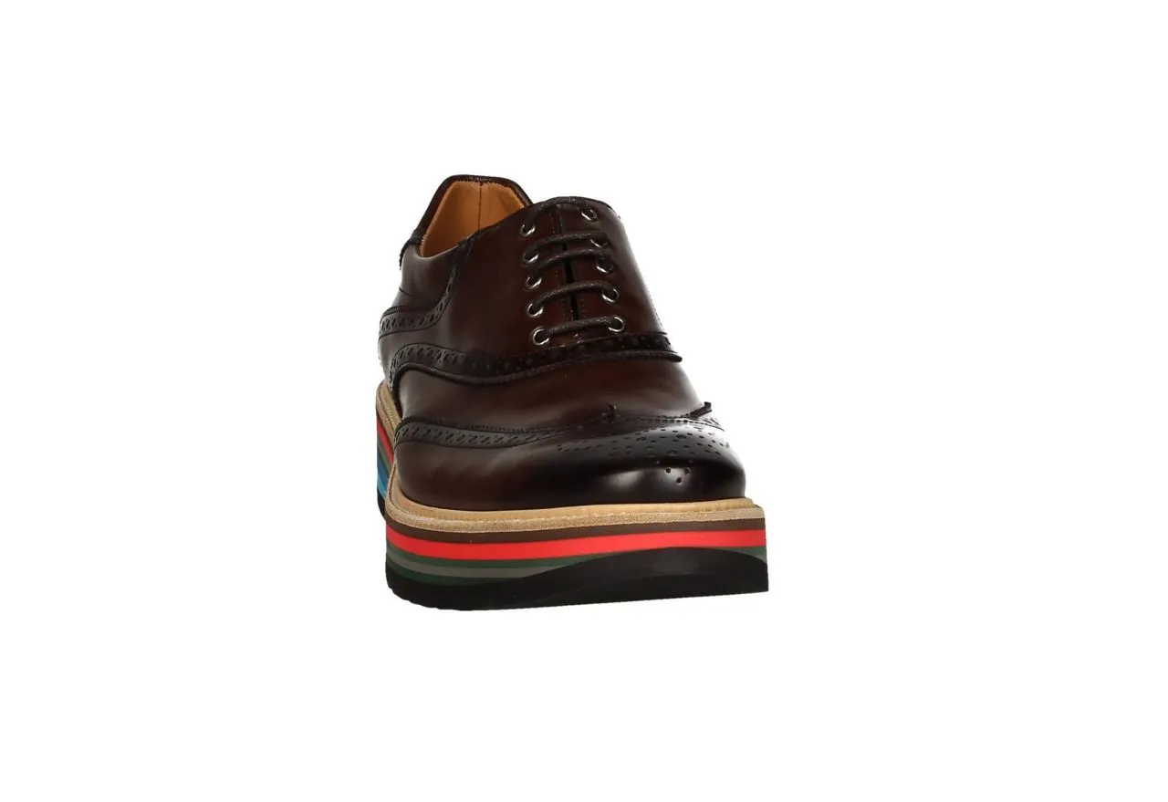 Blucher Piel Marron Pala Vega Piso Cu#a Colores
