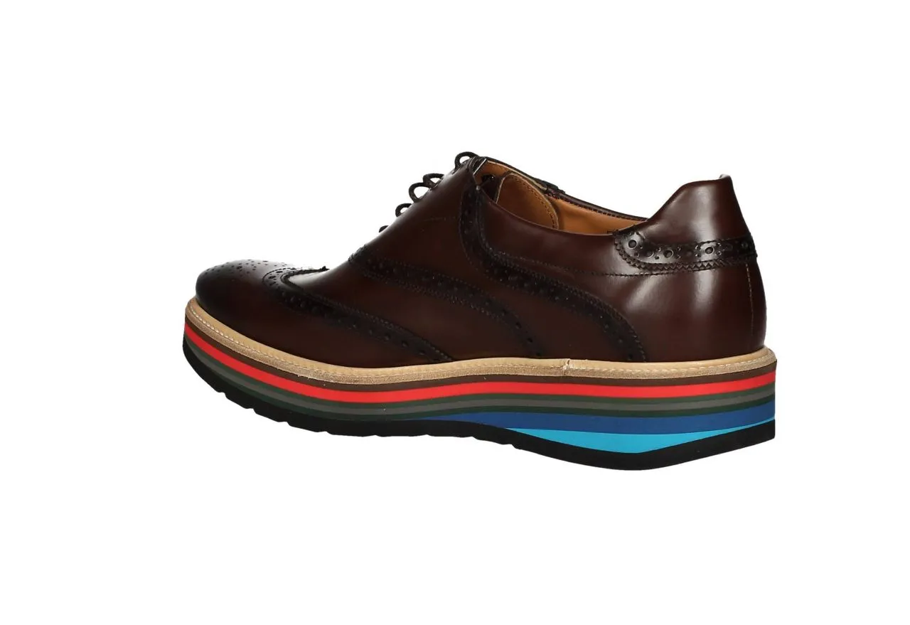 Blucher Piel Marron Pala Vega Piso Cu#a Colores
