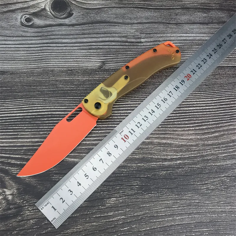 BM 15535 Cuchillo plegable Hunt Taggedout D2, hoja con punta de clip PEI/G10/mango de fibra de carbono, herramienta de supervive