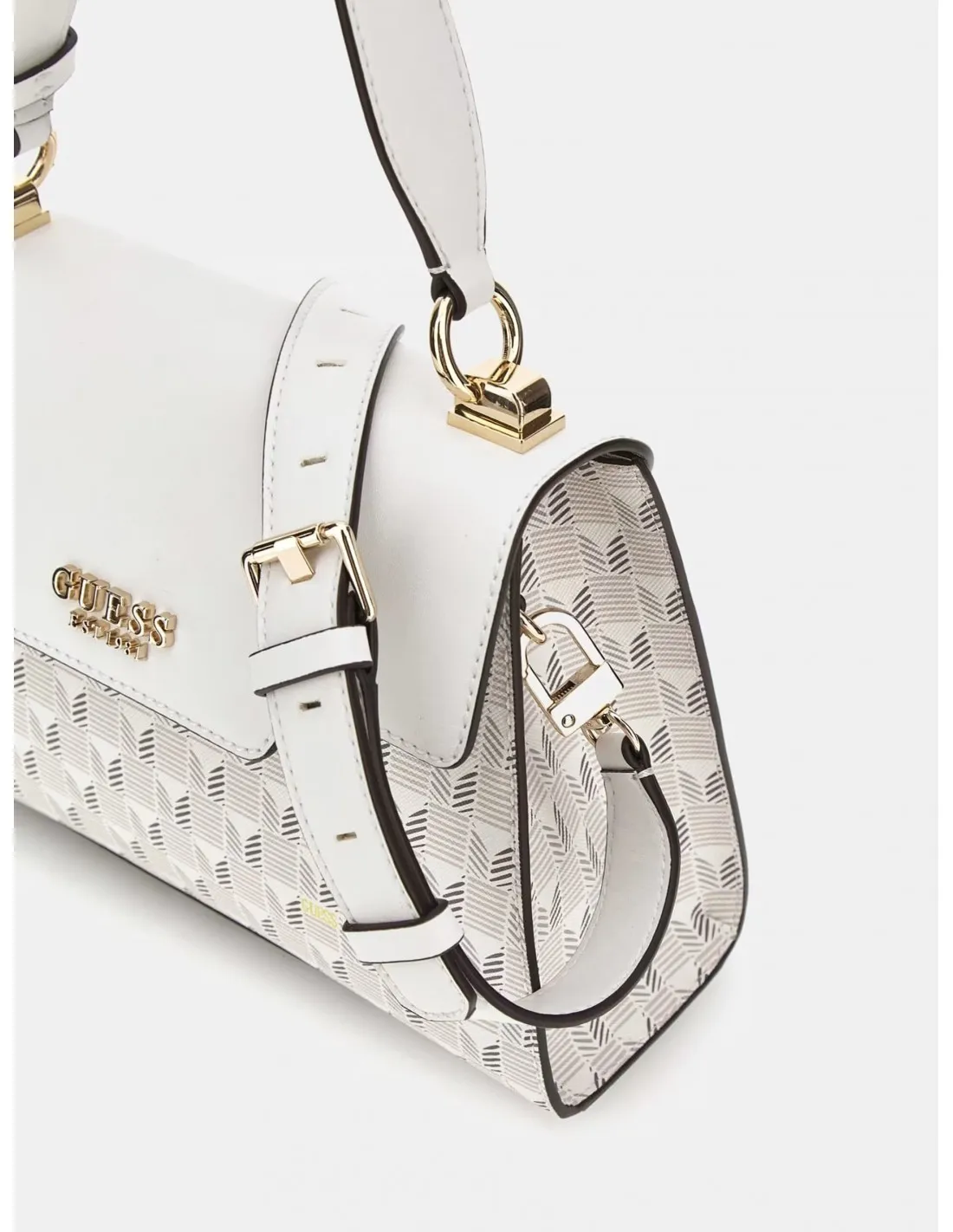 Bolso de mano Hallie estampado geométrico de Guess
