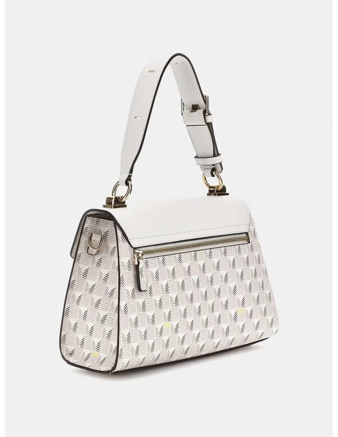 Bolso de mano Hallie estampado geométrico de Guess