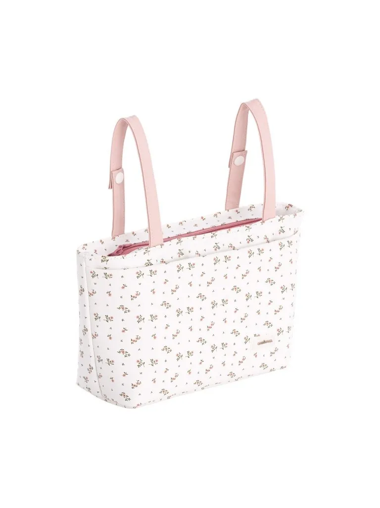 BOLSO ORGANIZADOR AURA BEIGE/FLORES 13x38x20 CM