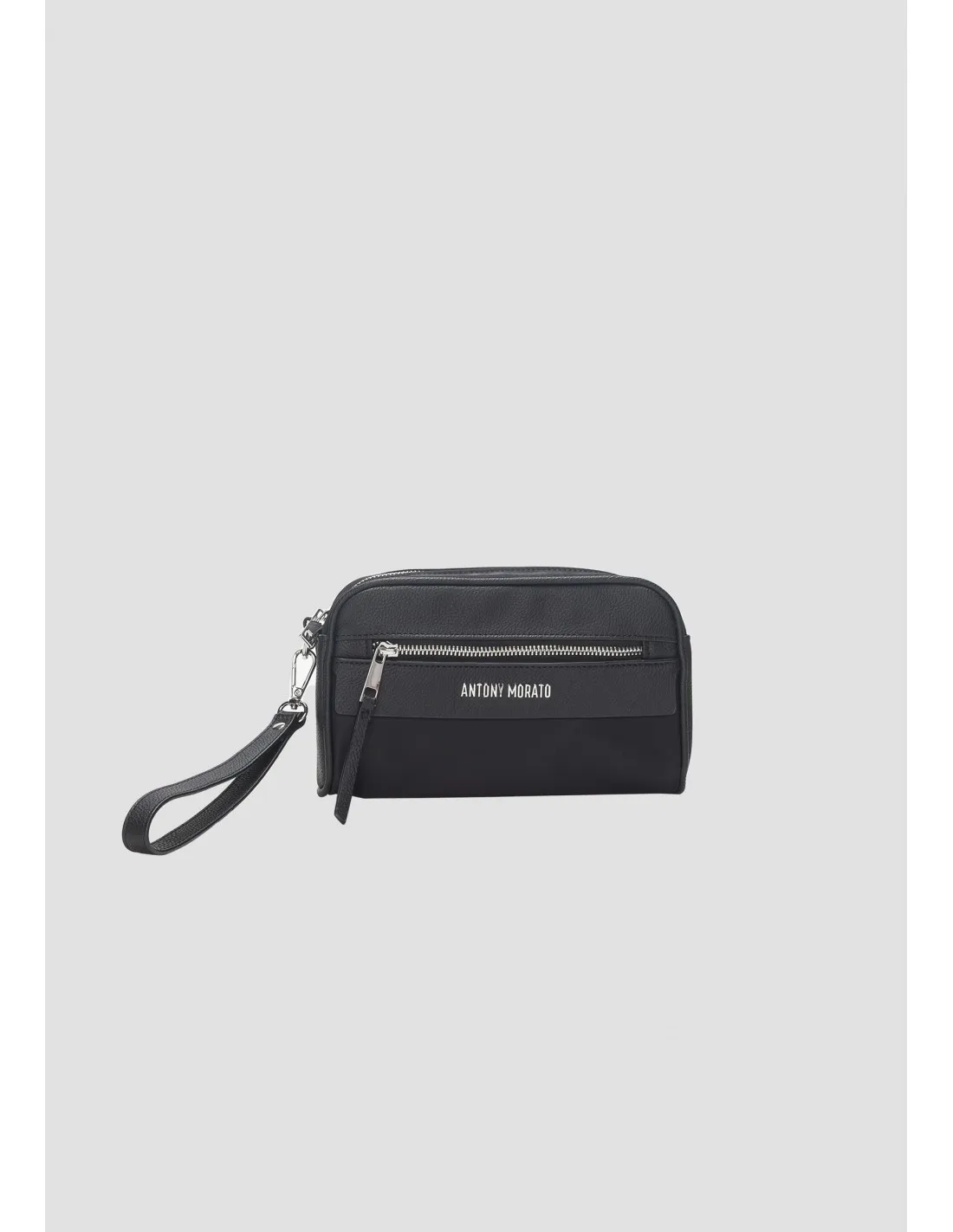 Bolso pouch en nailon y piel sintética de Antony Morato
