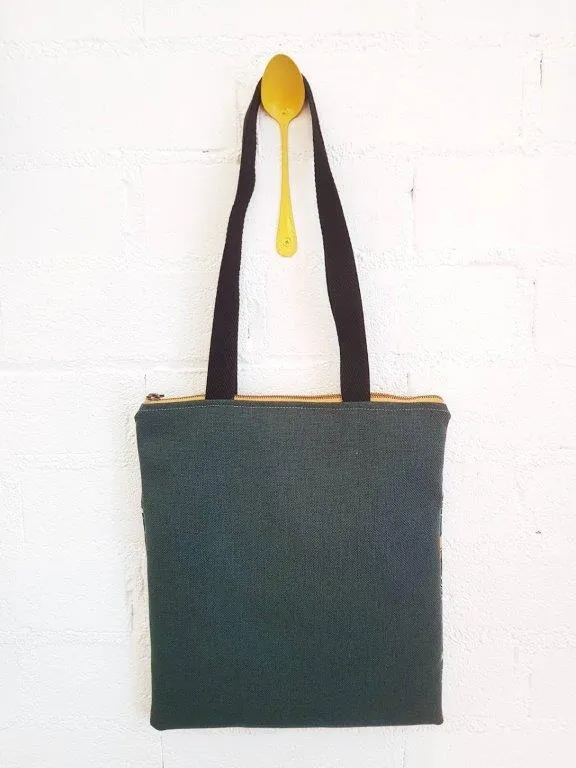 Bolso Rectangular Reciclado Estampado