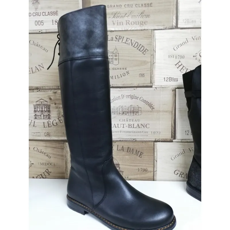 Bota alta de piel Yowas 21680