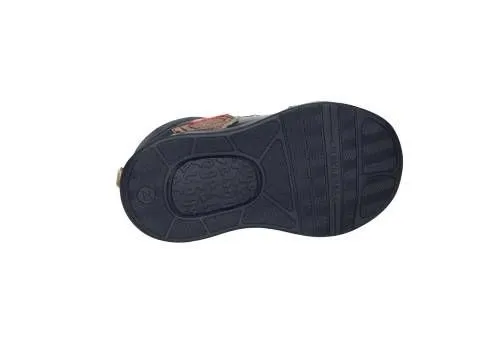 Bota Azul Cremallera Tres Elasticos Colores Lado Gatita