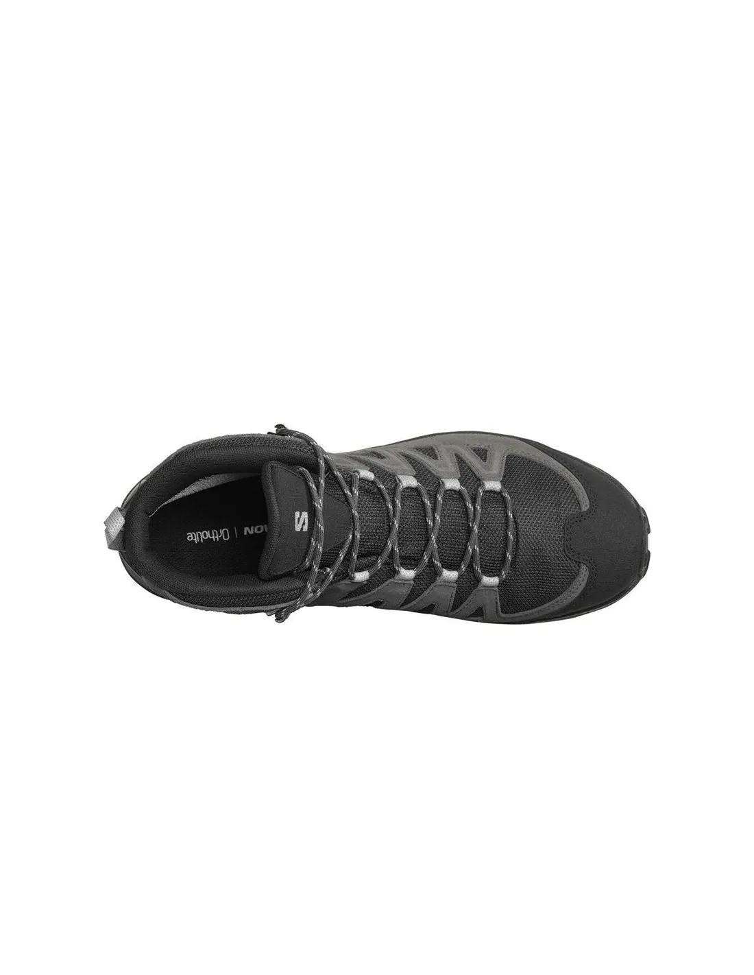 BOTAS DE MONTAñA SALOMON X WARD LEATHER MID GORETEX NEGRO/GRIS HOMBRE
