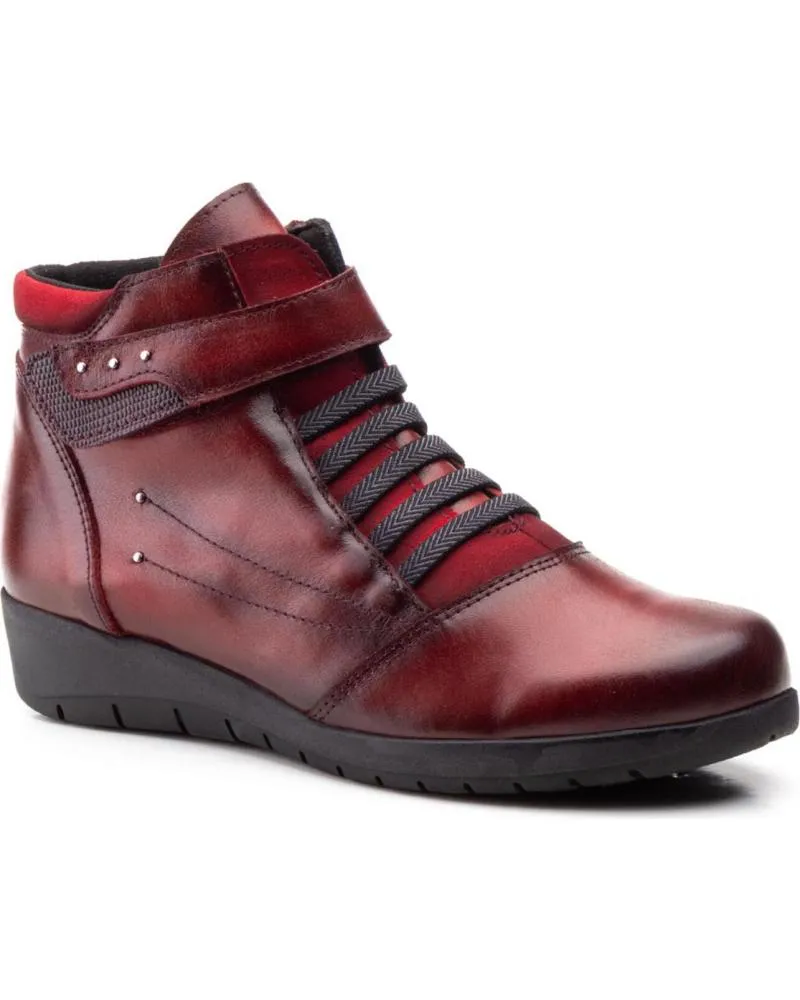 Botines de Mujer LA VIDA ROSA JV5681 BURDEOS