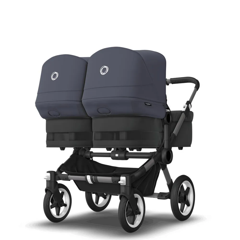 Bugaboo Donkey 5 gemelar con sillas y capazos colores