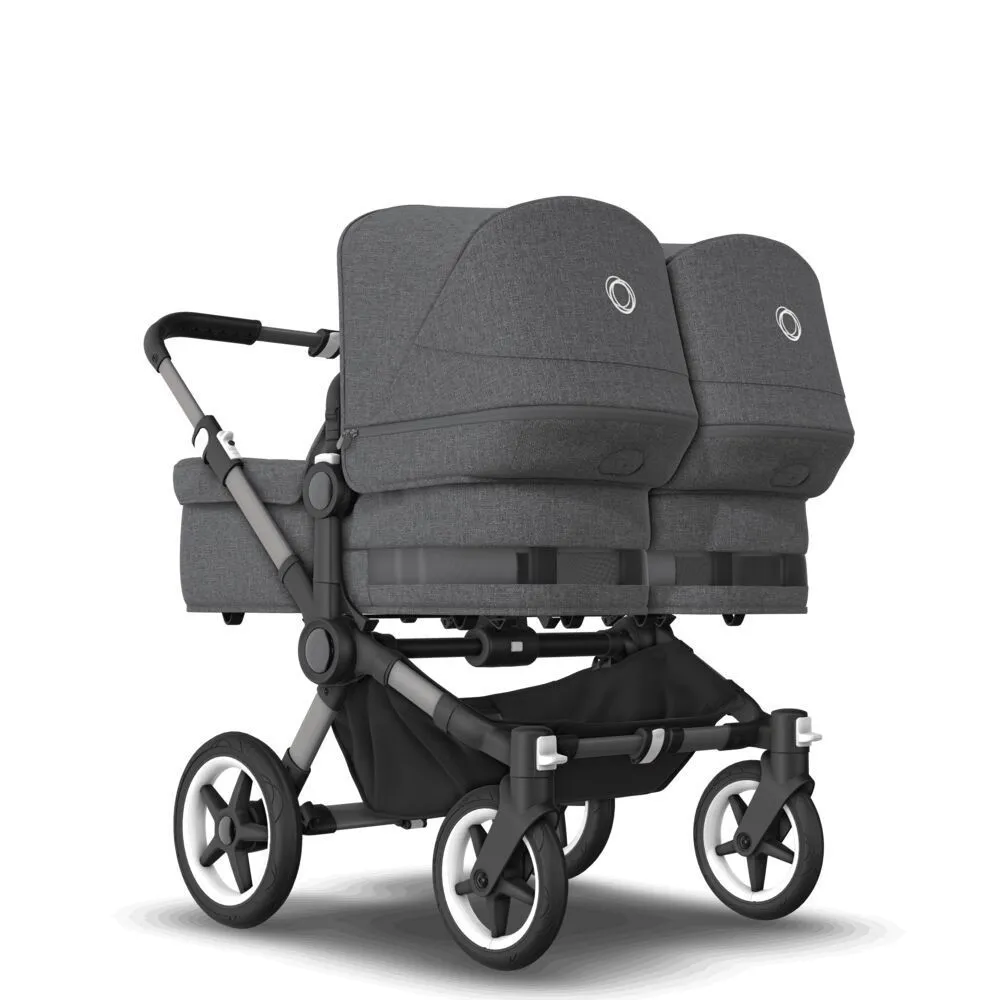 Bugaboo Donkey 5 gemelar con sillas y capazos colores